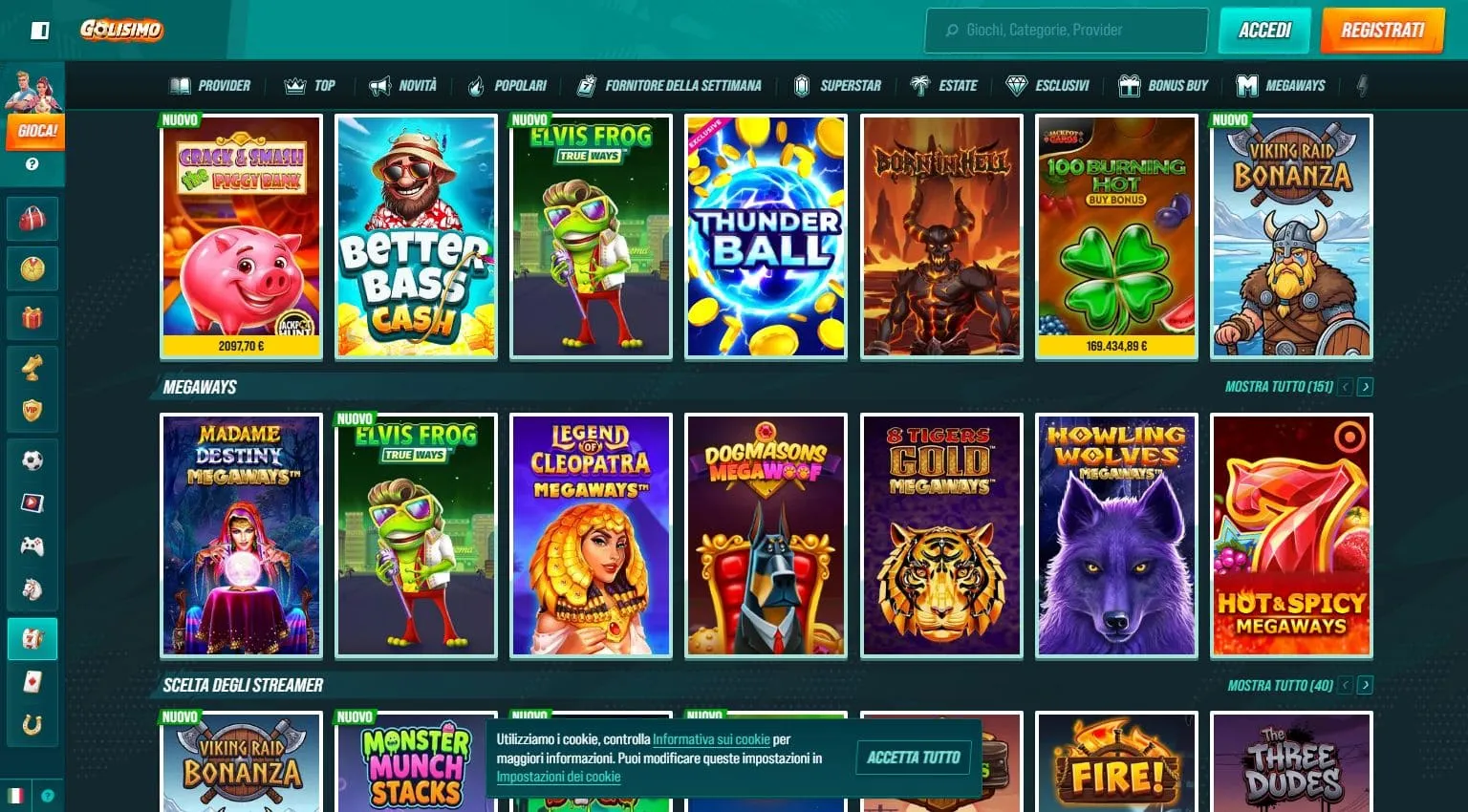 Giochi Golisimo Casino online