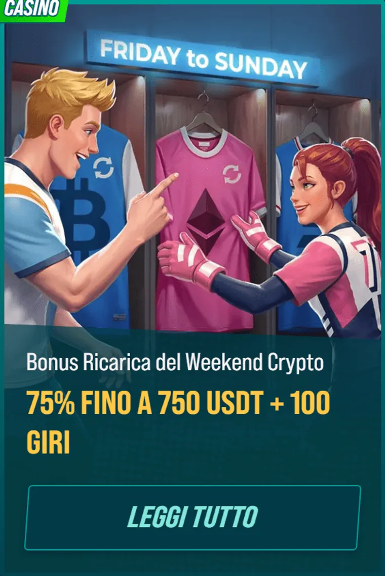 Golisimoit bonus 12 casin bonus ricarica del weekend crypto 75pct fino a 750 usdt plus