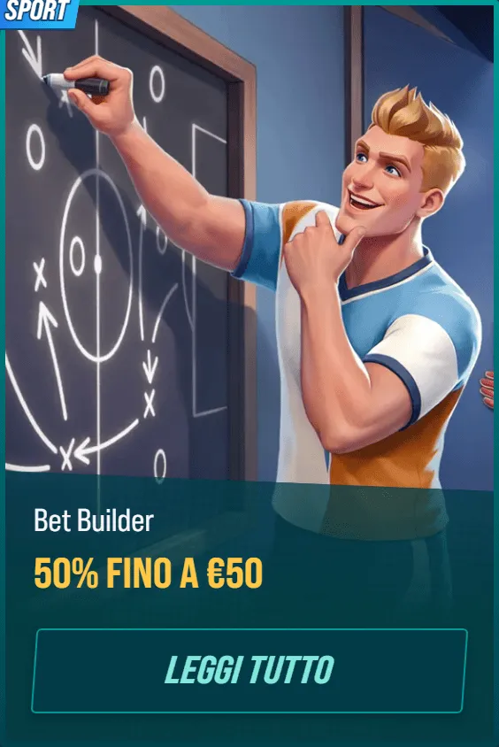 Golisimoit bonus 18 sport bet builder 50pct fino a eur50 leggi tutto